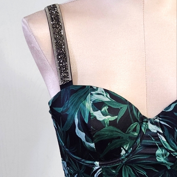 Victoria's secret Tropical Palm Corset Top With Sparkle Straps - Picture 4 of 12